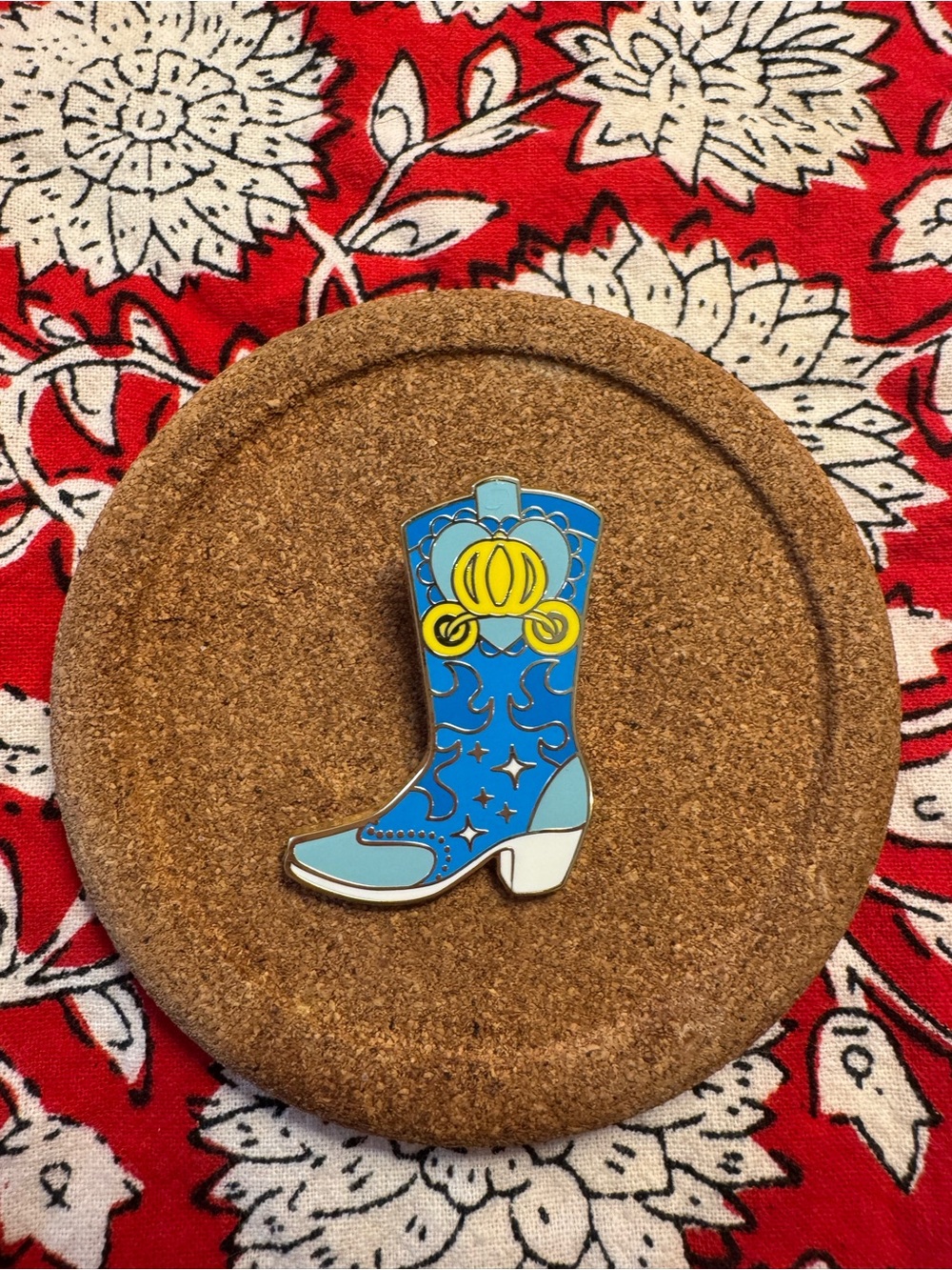 Disney Cinderella Cowgirl Boot Enamel Pin